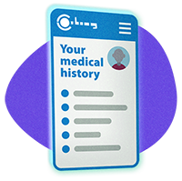Medical History Screen in Dentally Portal